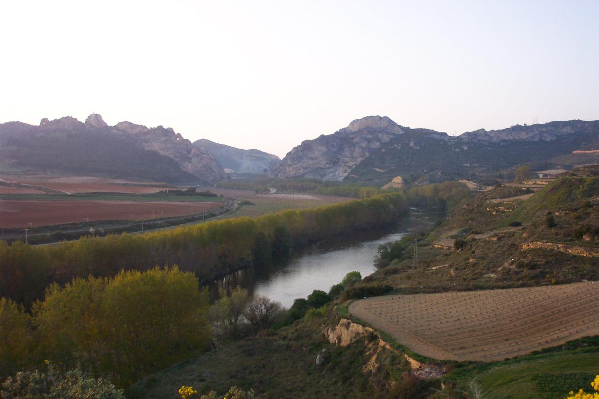 Paisagem de Bilibio, La Rioja, Espanha.